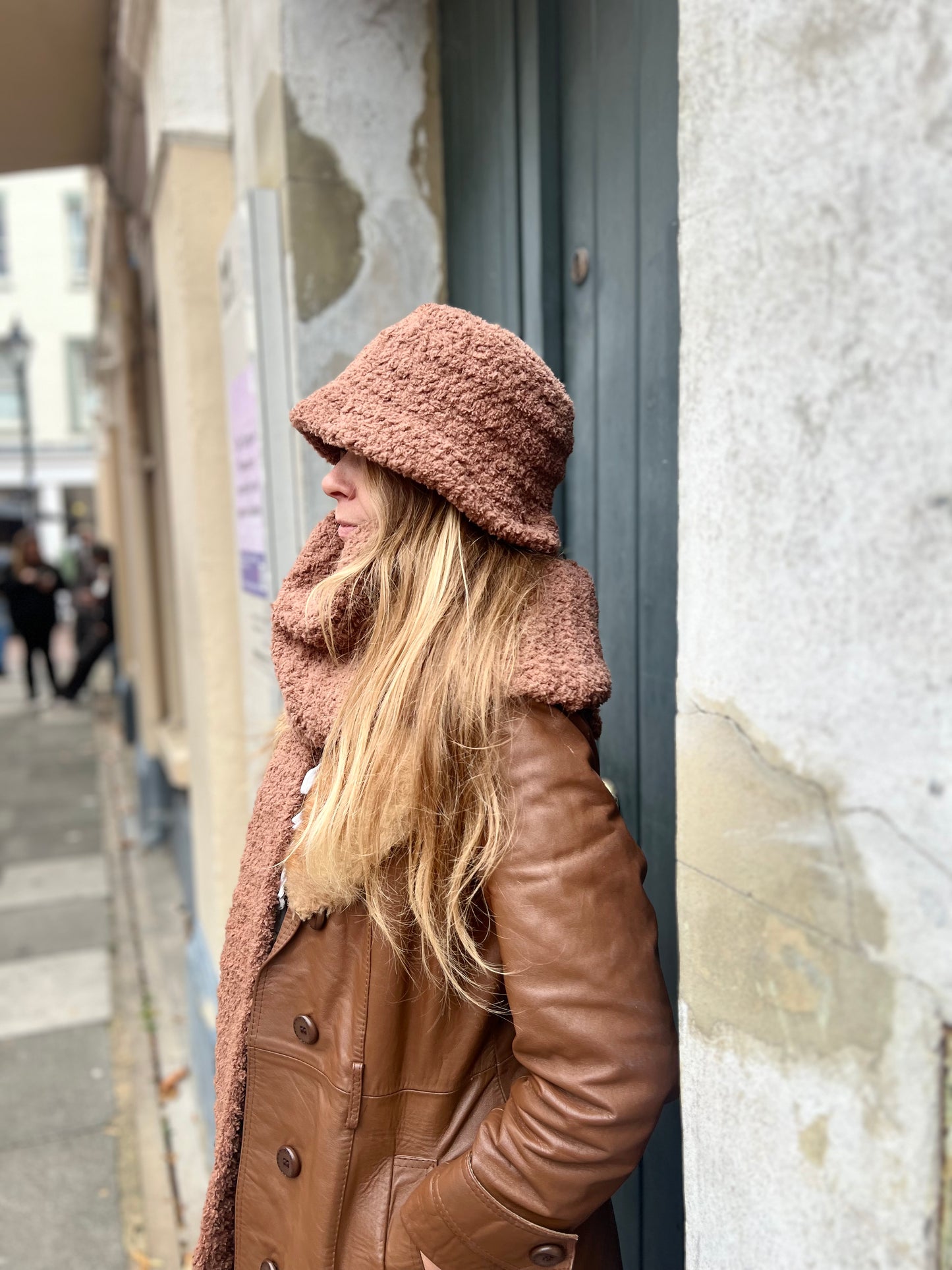 The Wanderer Set — Teddy Fleece Bucket Hat & Scarf