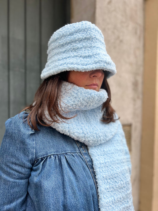 The Wanderer Set — Teddy Fleece Bucket Hat & Scarf